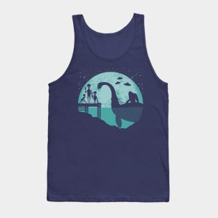 Bigfoot Riding Loch Ness Monster Tank Top